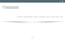 Tablet Screenshot of plymouthmeetingdermatology.com